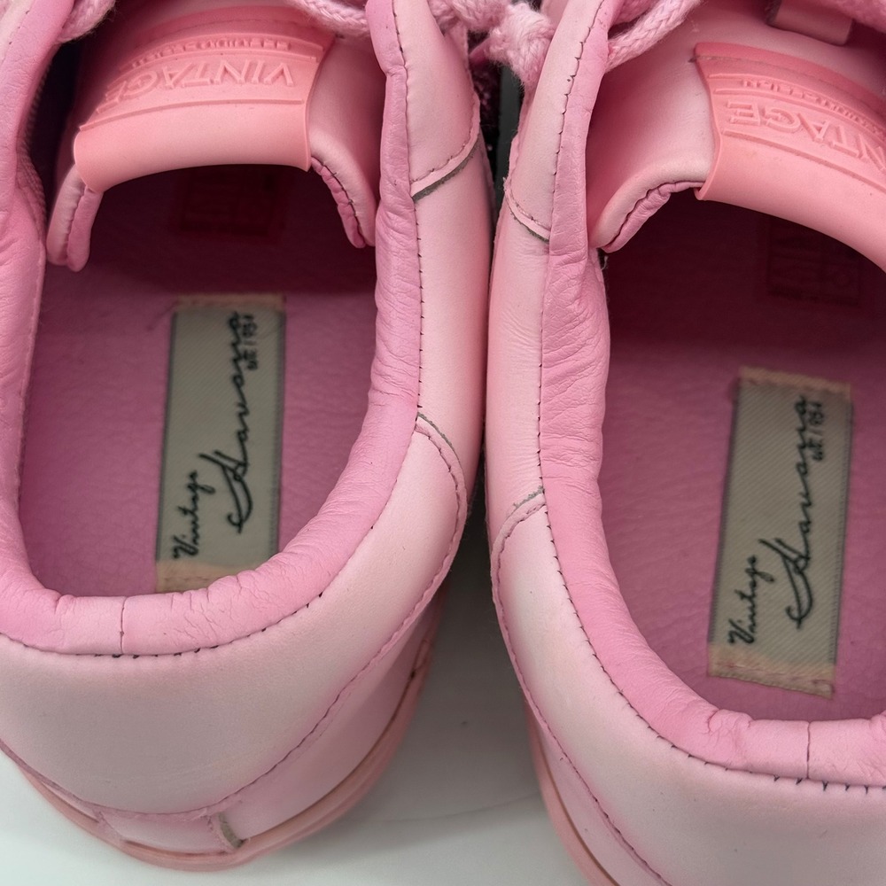 Vintage Havana Flora Pink Glitter Star Leather Low Top Sneakers Womens 7.5 - Picture 9 of 11
